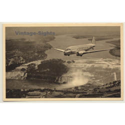 American Airlines: Flight Seeing Flagship Niagara Falls / Aviation (Vintage PC ~1950s)