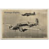 Royal Air Force: Avron-Anson Planes In Flight (Vintage RPPC)