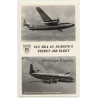 British European Airways: Elizabethan Class Aeroplane & Viscount Discovery (Vintage RPPC 1955)