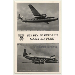 British European Airways: Fly BEA In Europe's Fines Air Fleet (Vintage RPPC 1955)
