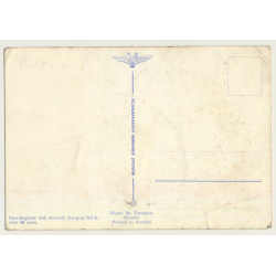Scandinavian Airlines System SAS Douglas DC-6 *2 / Aviation (Vintage PC ~1950s)