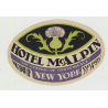 Hotel McAlpin - New York, Broadway / USA (Vintage Luggage Label)