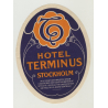 Hotel Terminus - Stockholm / Sweden (Vintage Luggage Label)