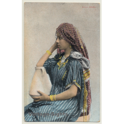 Lichtenstern & Harari: Fille Arabe - Headdress (Vintage PC Ethnic ~1910s/1920s)