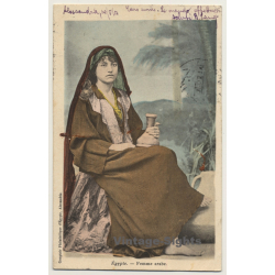 Egypt: Femme Arabe / Water Jug (Vintage PC Ethnic 1903)