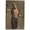 Egypt: La Danse Du Ventre / Belly Dance  - Ethnic (Vintage Hand Tinted RPPC ~1910s/1920s)