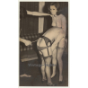 Master Gives Spanking To 2 Semi Nude Maids / BDSM (Vintage Photo ~1950s)