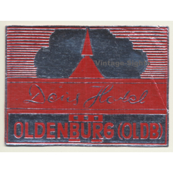 Oldenburg / Germany: Deus Hotel (Vintage Luggage Label)