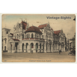 SIngapore: Hongkong & Shanghai Bank (Vintage Tinted PC ~1910s)