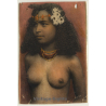 Maghreb: Beautiful Topless Moorish Woman / Risqué - Ethnic (Vintage PC ~1920s/1930s)