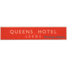 Leeds / UK: Queens Hotel (Vintage Luggage Label)