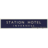 Inverness / UK: Station Hotel (Vintage Luggage Label)
