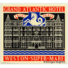 Weston-Super-Mare / UK: Grand Atlantic Hotel - Trust House (Vintage Luggage Label)