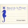 Havre Des Pas, Jersey / UK: Hotel De La Plage (Vintage Luggage Label)
