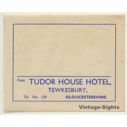 Tewkesbury / UK: Tudor House Hotel (Vintage Luggage Label)