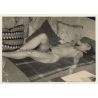 Pretty Natural Nude On Bed *2 / Dreamy (Vintage Photo Germany ~ 1960s)