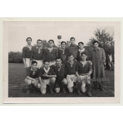Irigny / France: Équipe Football 1941 - École Polytechnique (Vintage Photo)