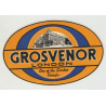 Grosvenor Hotel - London / Great Britain (Vintage Luggage Label)