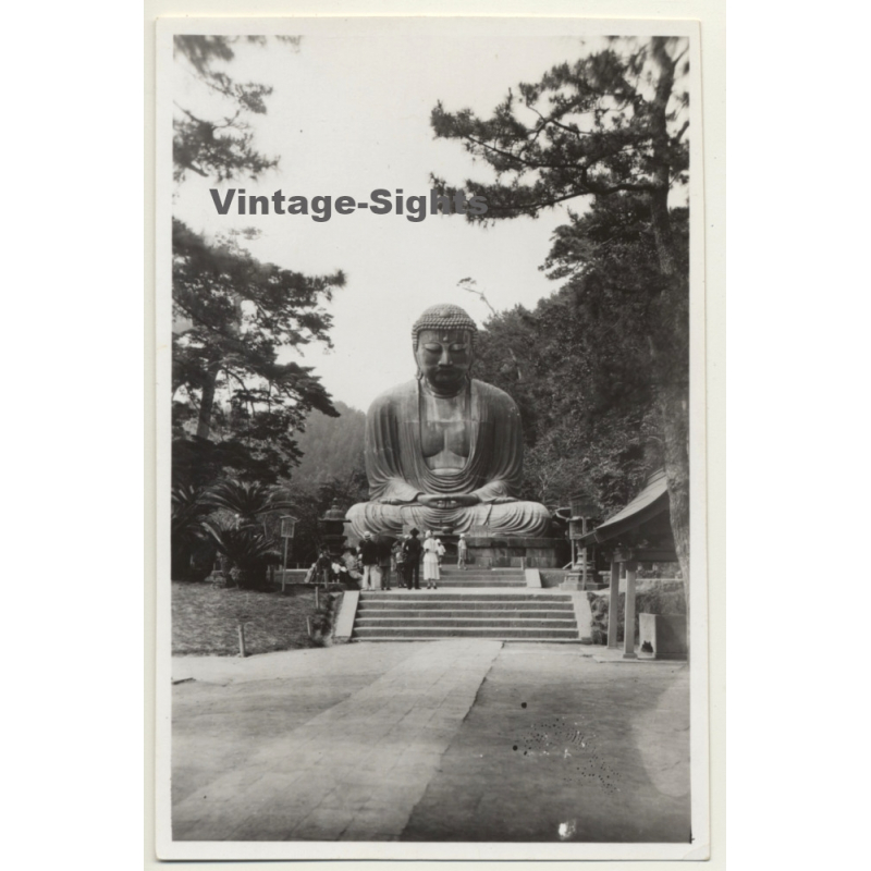 Kamakura / Japan: Daibutsu Statue / Buddah (Vintage Photo ~1930s) Kamakura / Japan: Daibutsu Statue / Buddah (Vintage Photo ~1930s)