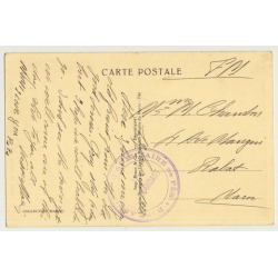 Fès / Morocco: Zaiuïa De Moulay-Idriss / Field Postmark Base Aérienne (Vintage PC 1937)