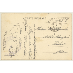 Rabat / Morocco: Le Jardin Des Oudaïa / Field Postmark Bataillon De L'Air 137 (Vintage PC 1937)