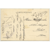 Rabat / Morocco: Le Jardin Des Oudaïa / Field Postmark Bataillon De L'Air 137 (Vintage PC 1937)