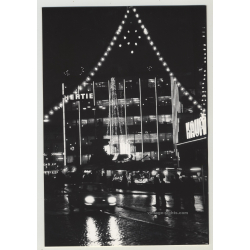 Wuppertal: Hertie Kaufhaus X-Mas 1965  At Night Neumarktstr.1 (Vintage Real Photo)
