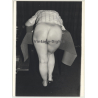 Woman Without Panties Bends Over Table / Big Butt - BDSM (Vintage Photo ~1980s)