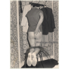 Woman Without Panties Kneels On Stool / Whip - Butt - BDSM (Vintage Photo ~1980s)