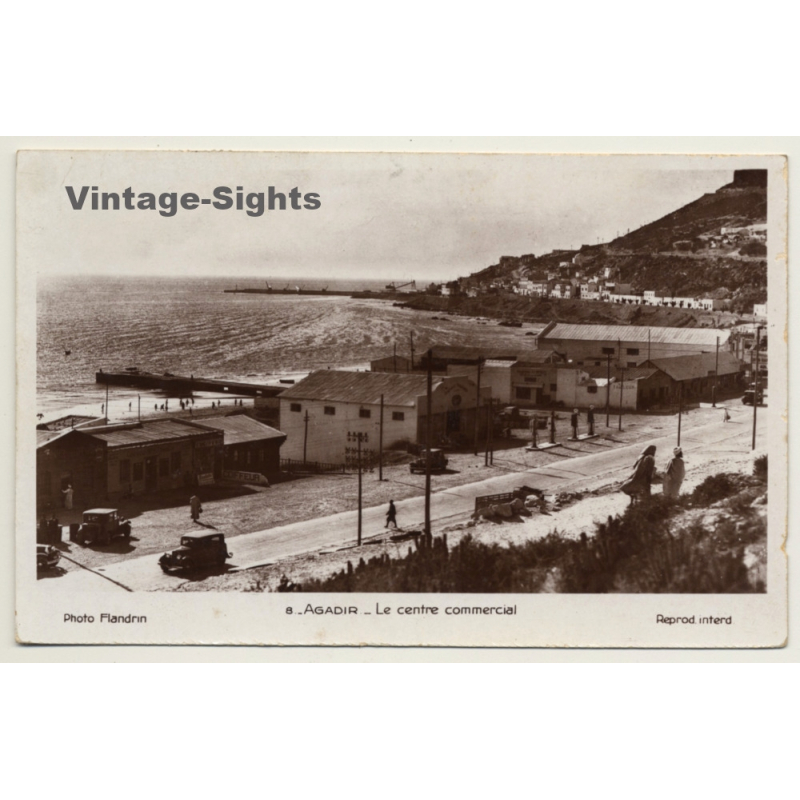 Agadir / Morocco: Le Centre Commercial (Vintage RPPC 1941) Agadir / Morocco: Le Centre Commercial (Vintage RPPC 1941)