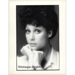 Portrait: Female Fashion Model *2 / Hairstyle (Vintage Photo: Wolfgang Klein 1980s DIN A4+)