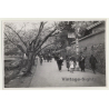 Japan: Locals On Street / Sakura - Cherry Blossom (Vintage Photo ~1930s)