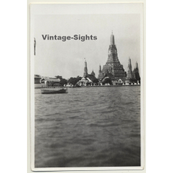 Bangkok / Thailand: Wat Arun Temple / Chao Phraya (Vintage Photo ~1930s)