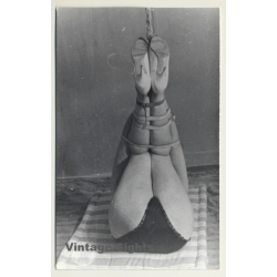 Woman On Her Back - Legs Tied Up / Bondage - BDSM (2nd Gen. Photo ~1960s)