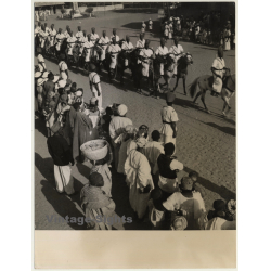 Dakar / Congo-Belge: Force Publique Cavalry Parade (Vintage Photo ~1950s/1960s)