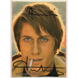Jacques Dutronc - Signed Postcard / Autograph (Vintage PC ~1970s)