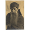 Old Belgian Monk With Huge Beard *1 (Vintage RPPC ~1910s/1920s)