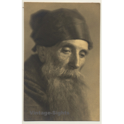 Old Belgian Monk With Huge Beard *4 (Vintage RPPC ~1910s/1920s)