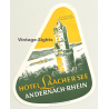 Andernach-Rhein / Germany: Hotel Laacher See (Vintage Luggage Label)