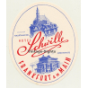 Frankfurt Am Main / Germany: Hotel Schwille (Vintage Luggage Label)
