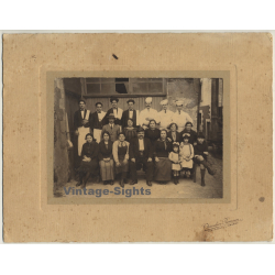Thieulin-Romain / Angers: Restaurant Staff - Spanish Emigrants In France (Vintage Photo ~1920s)