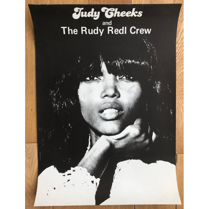 Judy Cheeks & The Rudy Redl Crew (Vintage Concert Poster 1970s)