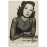 Susan Hayward / Actress - 411 (Vintage Fan RPPC 1940s)