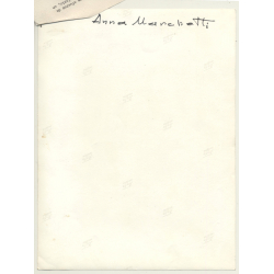 Anna Marchetti / Italian Singer (Vintage Press Photo & Info ~1960s)