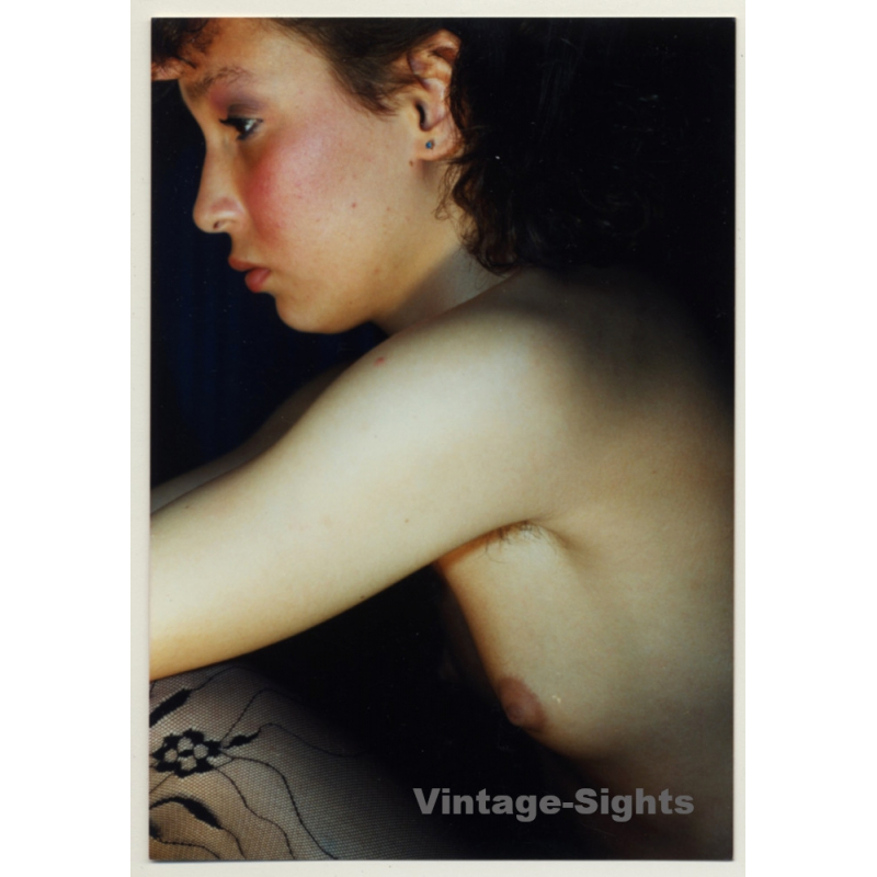 Close-up: Pretty Topless Woman *2 / Hairy Armpits (Vintage Photo Germany ~1990s)