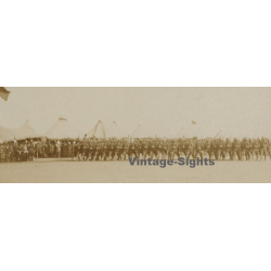 Africa?: Unidentified Large Army Deployment / Tent City (Vintage Cabinet Photo ~1890s/1900s)