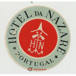 Hotel Da Nazaré / Portugal (Vintage Luggage Label)