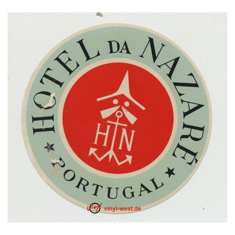 Hotel Da Nazaré / Portugal (Vintage Luggage Label)