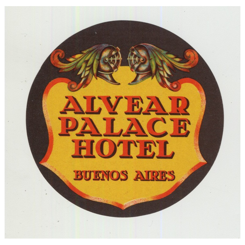 Alvear Palace Hotel - Buenos Aires / Argentina (Vintage Luggage Label)