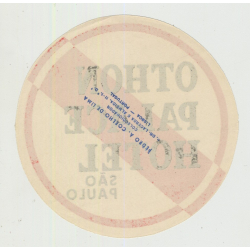 Othon Palace Hotel - Sao Paulo / Brazil (Vintage Luggage Label)